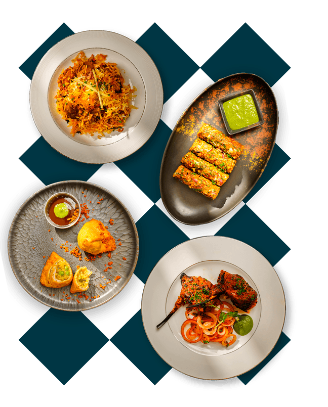 Assortment of General Bilimoria's Canteen dishes