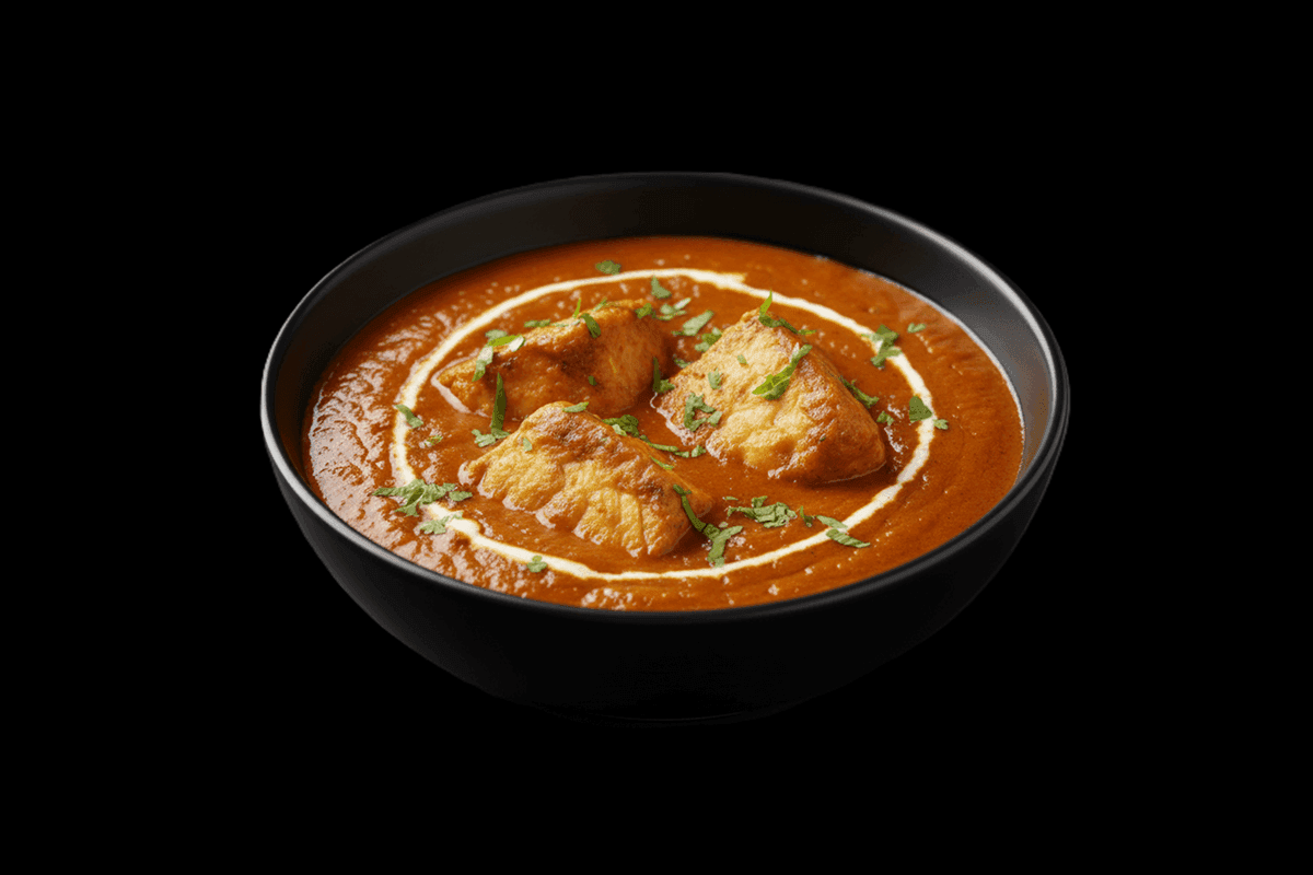 Fish Begum Bahar — From Sylhet, gramflour battered fillet is deep-fried and served in a sauce, GB Canteen Liss