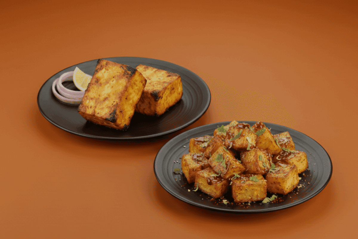 Veg Starter Combo (Paneer Tikka, Aloo Chat)