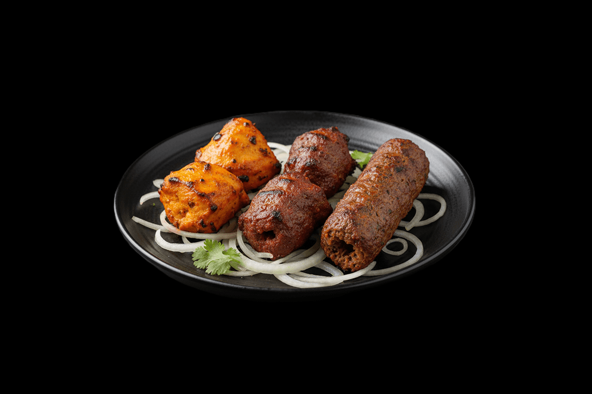Mix Kebab — Chicken tikka, lamb tikka & sheek kebab, GB Canteen Buckhurst Hill