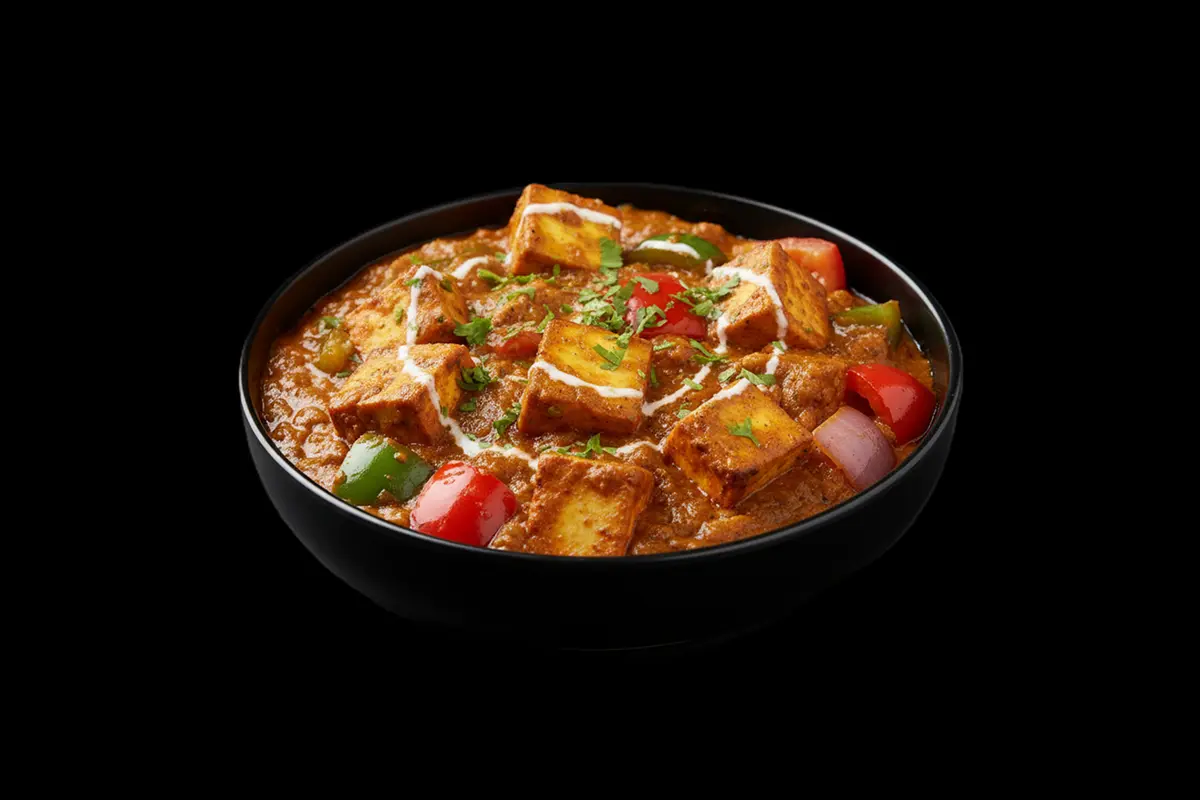 Paneer Shashlick — Velvet paneer, vibrant peppersan artful skewer, where paneer meets the grill in a symphony of smoky perfec