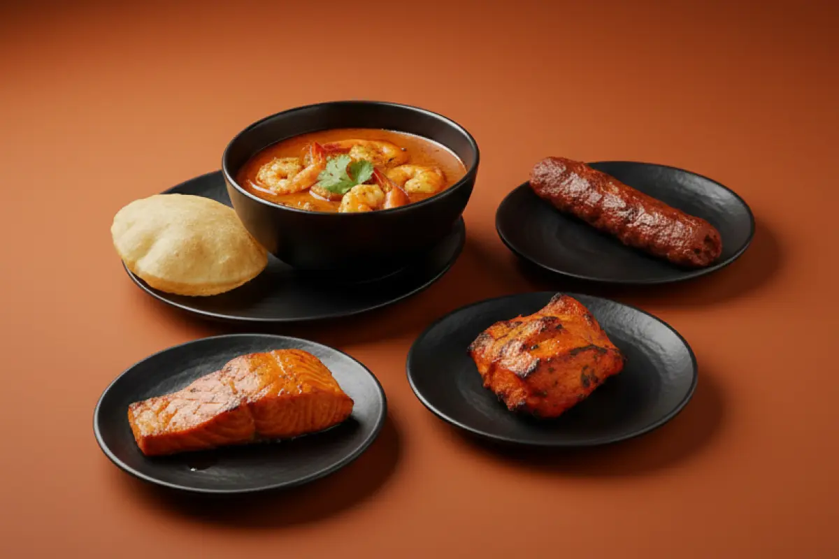Starter Combo — Includes Prawn Puree, Seekh Kebab , Chicken Tikka , Salmon Tikka, GB Canteen Buckhurst Hill