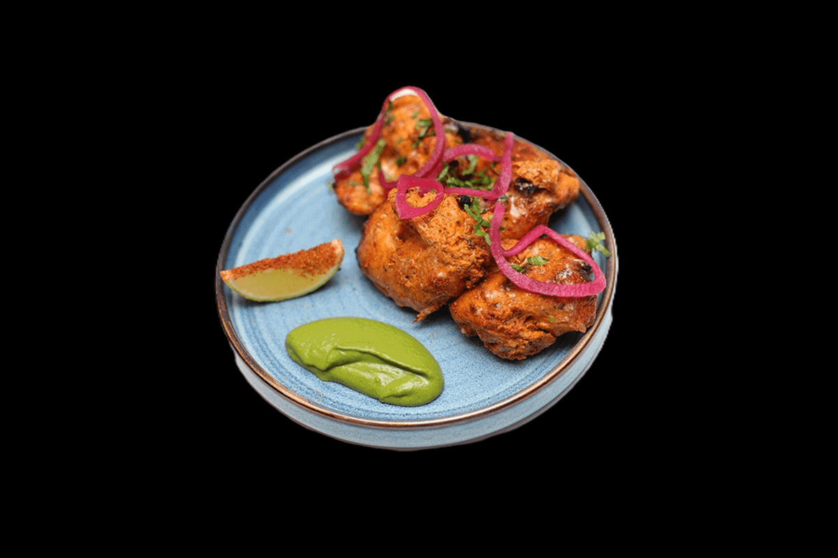 Chicken Tikka — Boneless chicken cubes marinated with yogurt and tandoori masala, GB Canteen Basingstoke