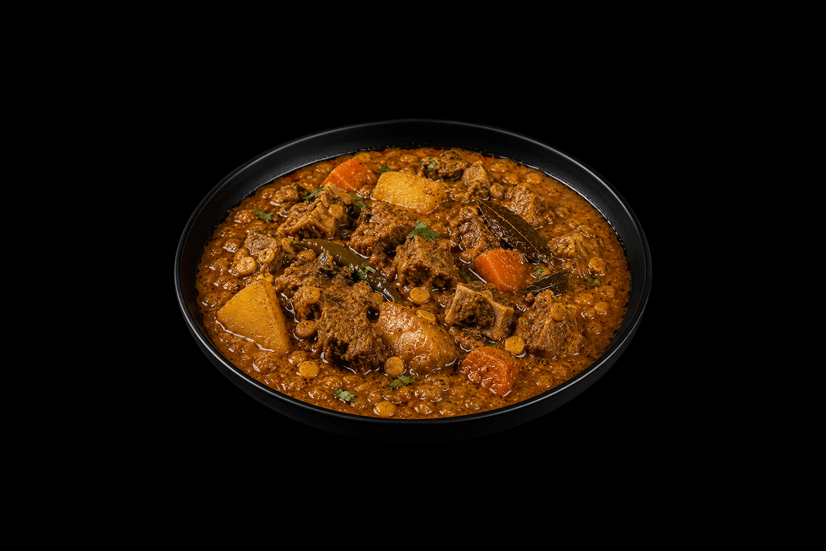 Hyderabadi Style Dalcha — Hyderabad speciality cooked with lentils, bottle gourd and tamarind; mild to medium spice, GB Cante