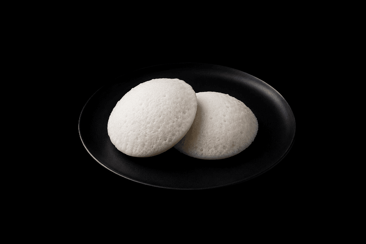Idli — Steamed rice and lentil cakes served with chutneys and sambar, GB Canteen Basingstoke