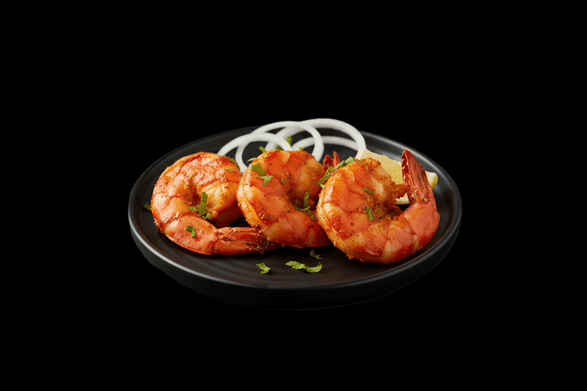Tandoori King Prawn — Cooked in clay oven, served with salad, GB Canteen Muswell Hill