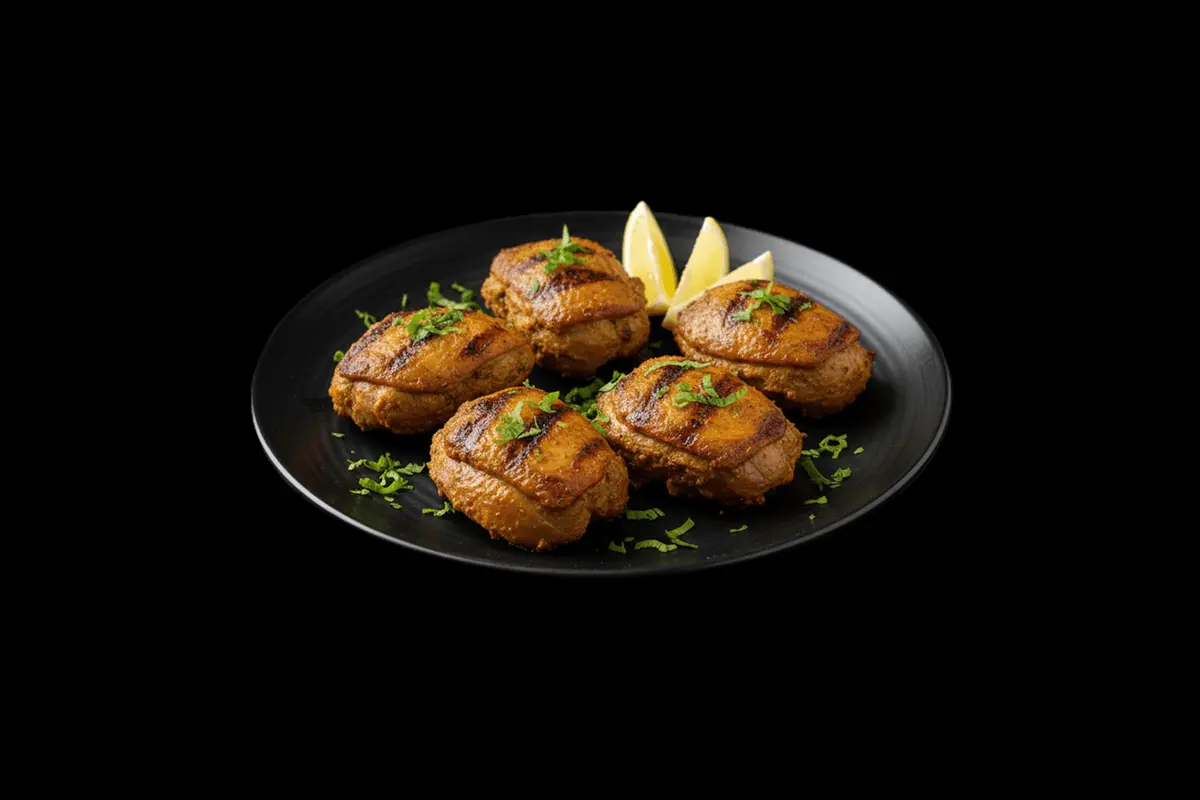 Duck Tikka — Marinated duck, skewered and cooked in the tandoor clay oven, GB Canteen Liss