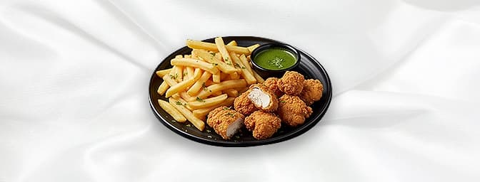 Chd Chick Nuggets Chips — Child chicken nuggets and chips, GB Canteen Eastleigh