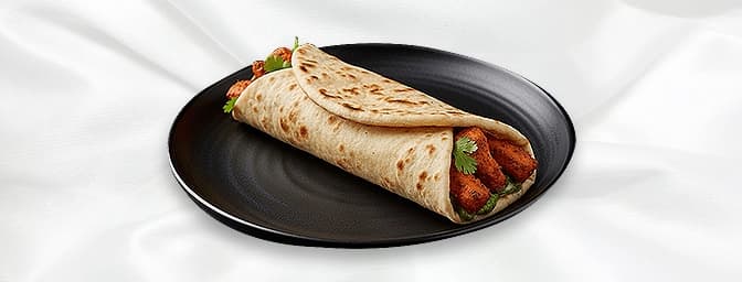Chicken Tikka Roll — Chicken tikka & salad rolled in naan, GB Canteen Borehamwood