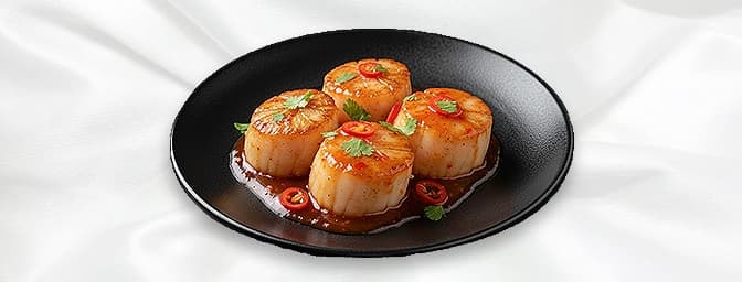 Spiced Crusted Scallop — Cumin scents, Cauliflower Puree, Caviar, GB Canteen Chandler Ford