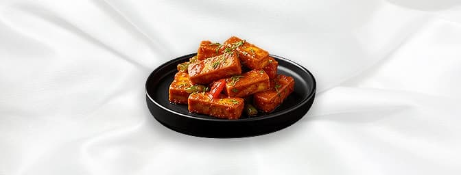 Garlic Tofu — Fresh tofu cooked in garlic sauce, GB Canteen Cheshunt