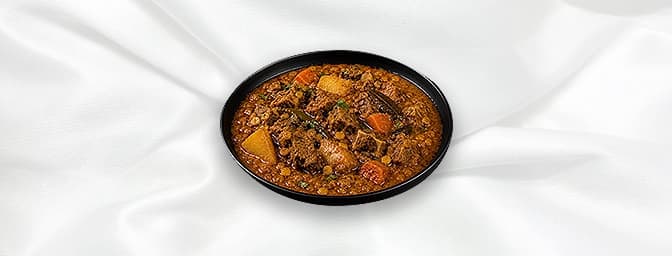 Hyderabadi Style Dalcha — Hyderabad speciality cooked with lentils, bottle gourd and tamarind; mild to medium spice, GB Cante