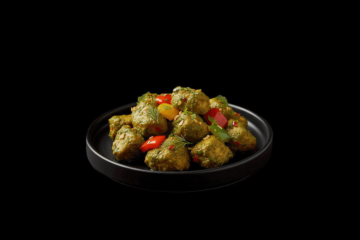 Chilli Chicken Tikka — Spicy chicken tikka cooked with peppers and chillies, GB Canteen Wanstead