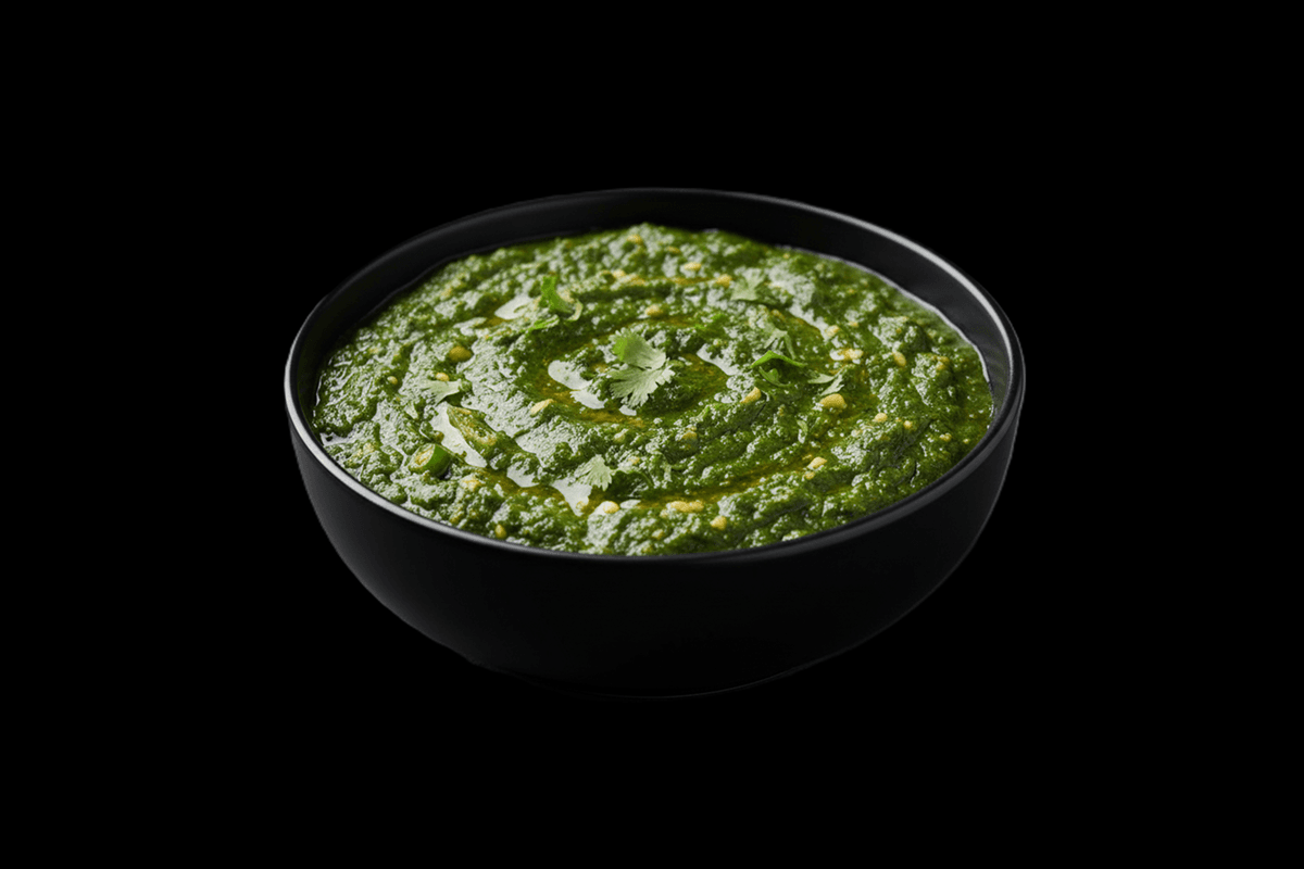 Saag King Prawn — King prawns cooked with spinach in medium hot spices, GB Canteen Kensal Rise