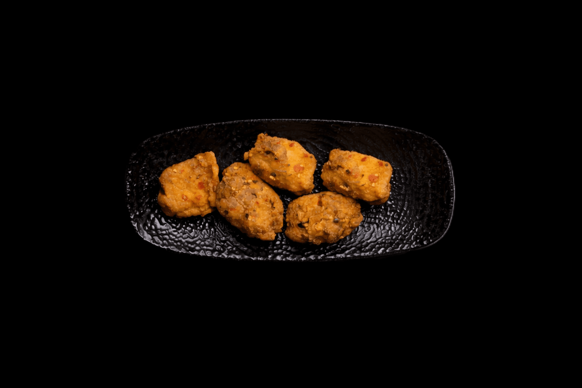 Chicken Pakora — Chicken in gram flour batter, GB Canteen Muswell Hill