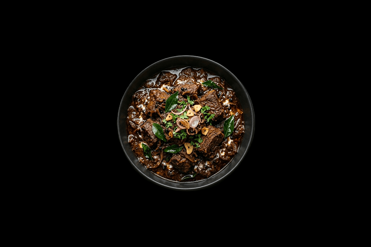 Kari Therakkal — Tender Lamb cooked in Exotic South Indian spices, GB Canteen Chandler Ford
