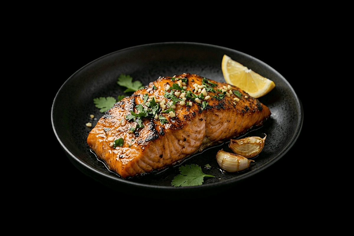 Tandoori Salmon — Scottish salmon charcoal-grilled with honey, dill, mustard and tandoori spices, GB Canteen Chandler Ford
