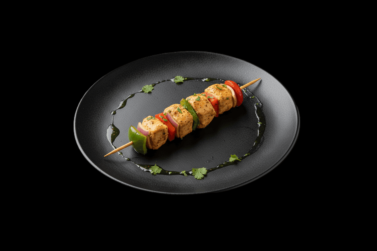 Chicken Shashlik — Chicken pieces flavoured with spices, cooked with onions, capsicum and tomatoes, GB Canteen Wanstead