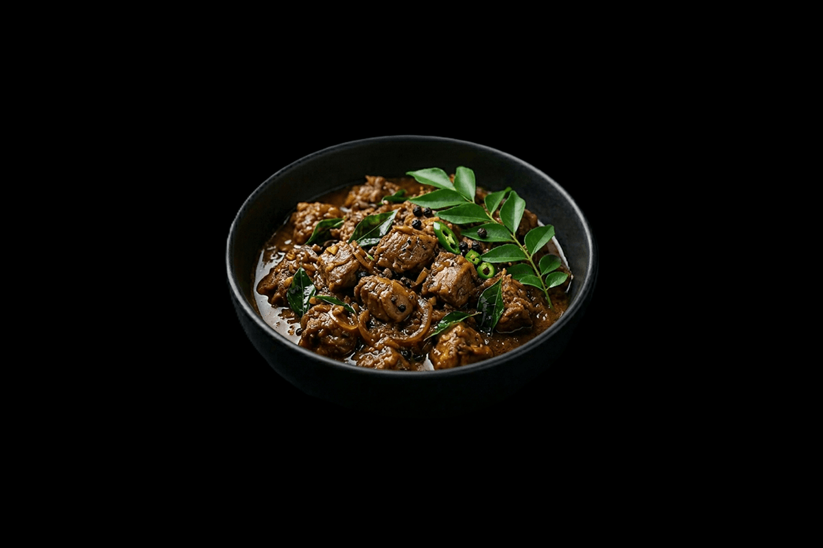 Kerala Duck — Charcoal grilled duck cooked with coconut milk, mustard seeds and chefs special spices, GB Canteen Chandler For