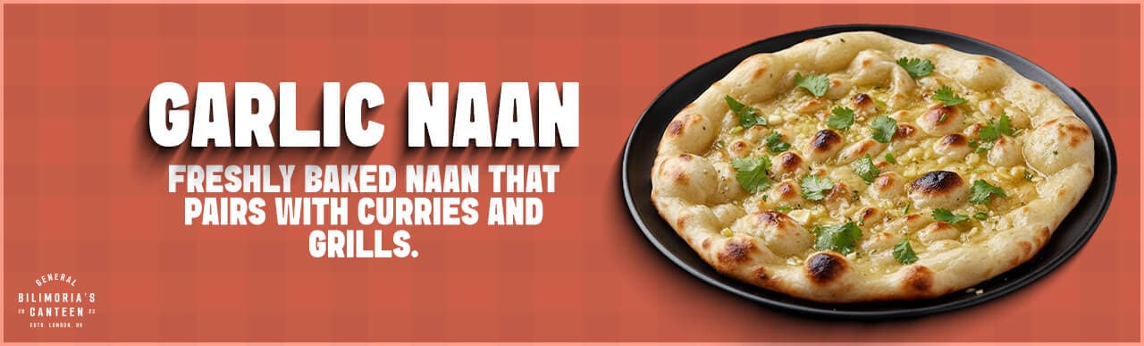 Freshly prepared peshwari naan banner