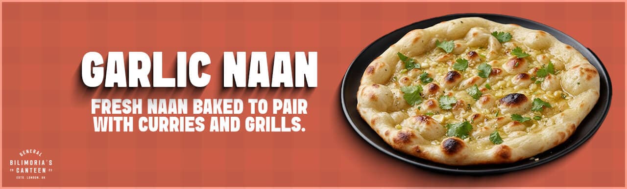 Freshly prepared peshwari naan banner