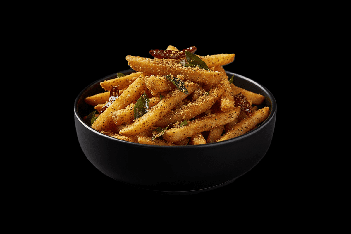 Fries — Golden, crispy on the outside, soft inside, GB Canteen Southall