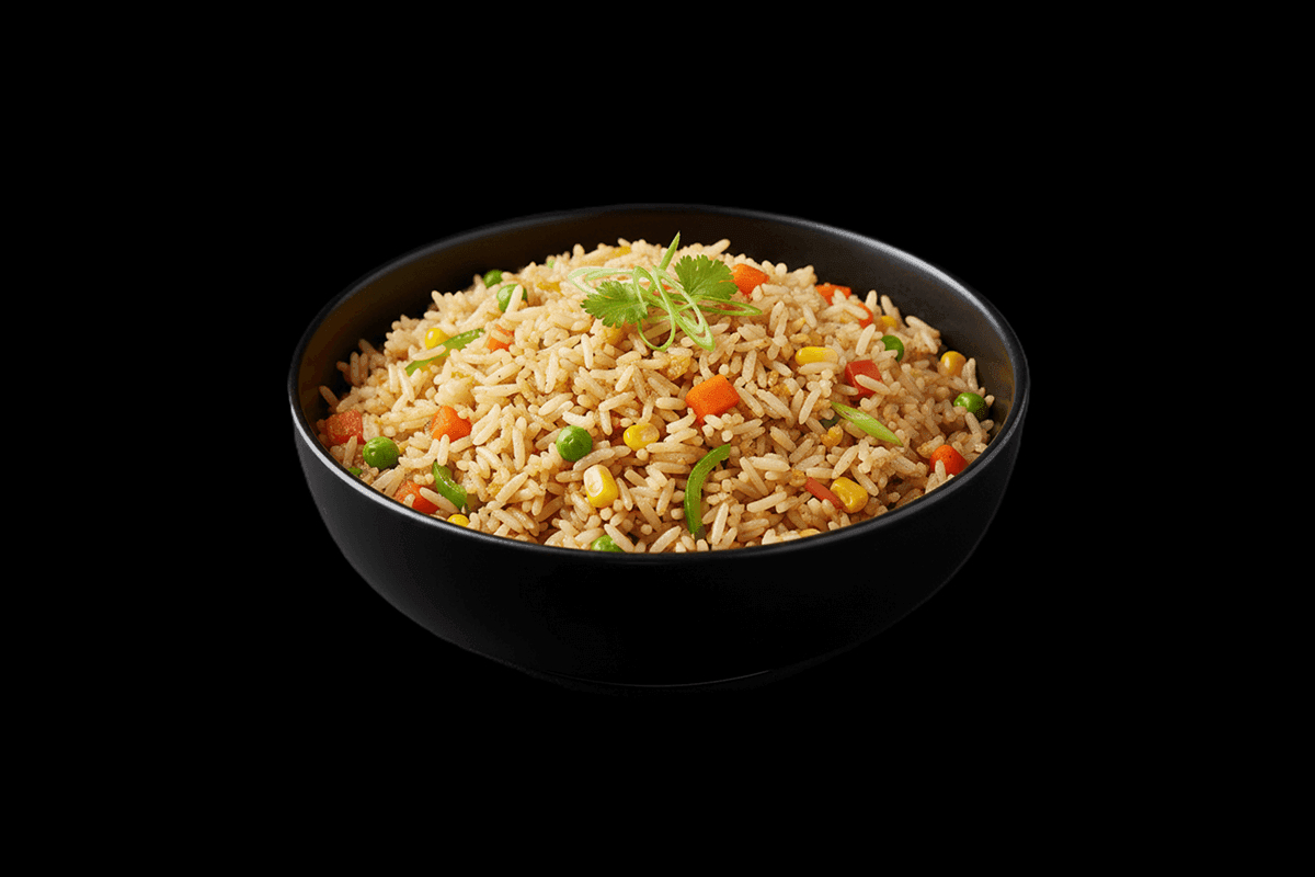 Fried Rice — Basmati rice fried with spices, GB Canteen Billericay