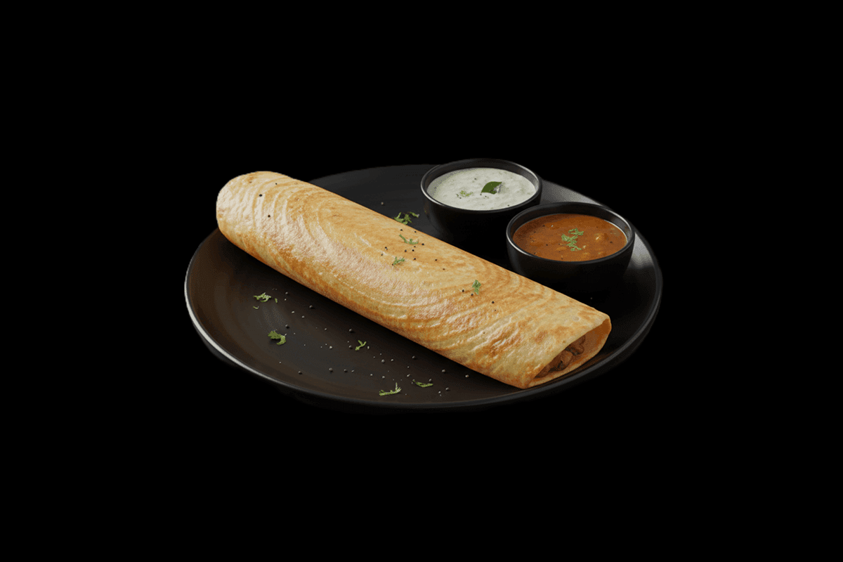 Creamy Mushroom Dosa — Dosa filled with creamy mushroom masala, GB Canteen Tooting High Street