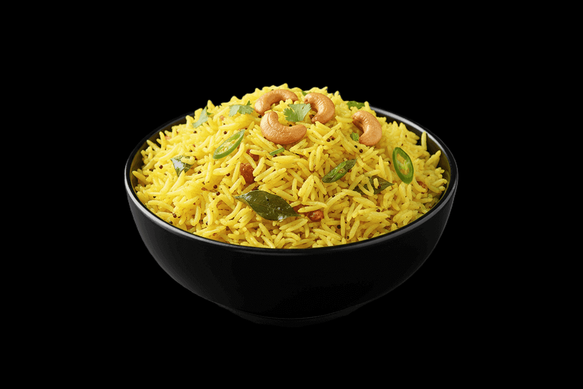 Lemon Rice — Rice flavoured with fresh lemon and spices, GB Canteen Tooting High Street
