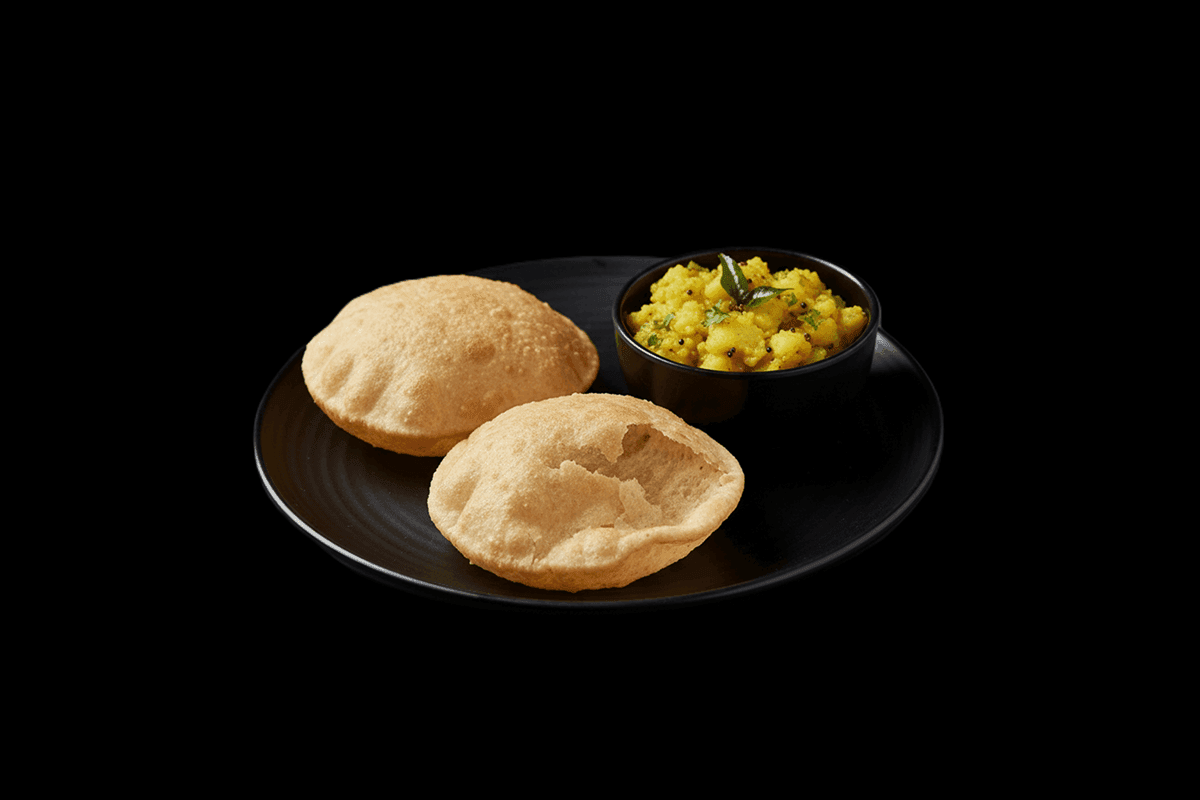 Poori Masala — Fried bread served with potato masala, GB Canteen Tooting High Street