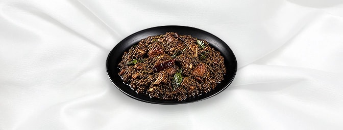 Andhra Style Gongura Mamsam — Popular Andhra Pradesh dish cooked with sorrel leaves for a unique tangy flavour, GB Canteen Ba