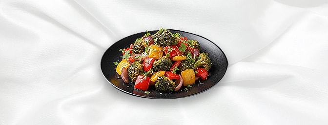 Tandoori Broccoli — Served with mango and ginger yoghurt, GB Canteen Beaconsfield