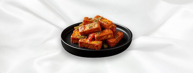 Garlic Tofu — Fresh tofu cooked in garlic sauce, GB Canteen Cheshunt