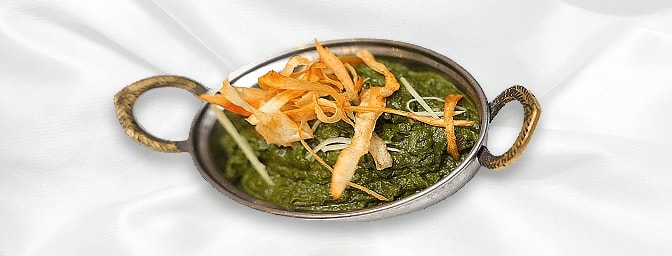 Saag Paneer — Spinach Cooked With Cubes Of Home-Made Cheese, GB Canteen Tottenham