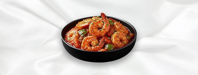 King Prawn Malabar — King Prawns Cooked In A Roasted Coconut Milk Base With Tomato, Spices And Curry Leaves, GB Canteen Totte