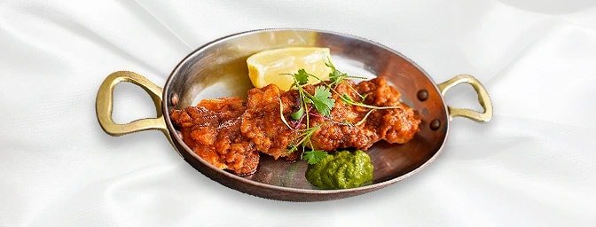 Tandoori Ocean Tiger Prawns — Delicately spiced tiger prawns roasted on skewers in the tandoor, GB Canteen Beaconsfield