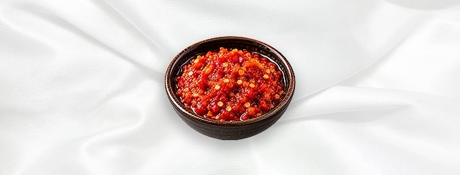 Sambal Sauce — Spicy Indonesian chilli sauce, GB Canteen Orpington Chinese