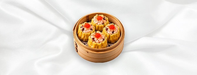 Siu Mai 4Pcs — Steamed dumpling filled with minced chicken and mushroom, GB Canteen Orpington Chinese