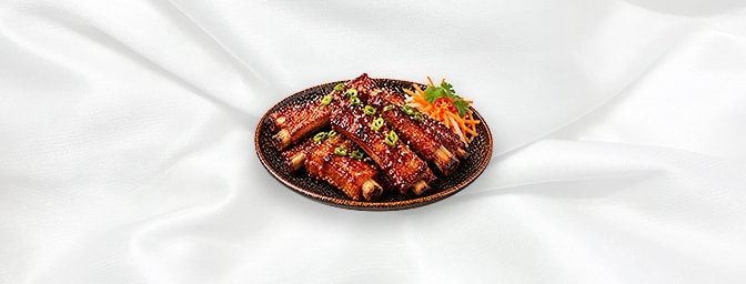 Spareribs — Sweet and tender marinated pork ribs, GB Canteen Orpington Chinese