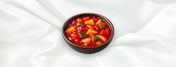Sweet & Sour Sauce — Tangy sauce with a balance of sweet and sour flavours, GB Canteen Orpington Chinese
