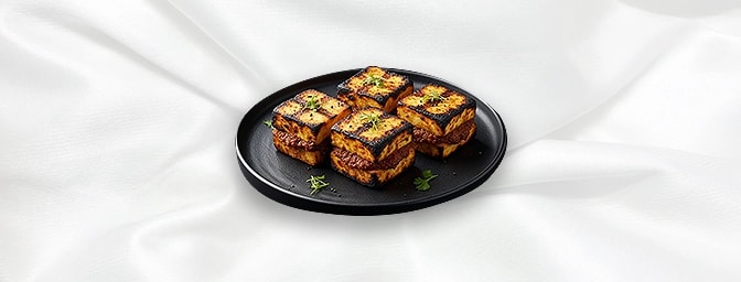 Bharwan Paneer — Paneer stuffed with mango pickle and spices, GB Canteen Dulwich Indian