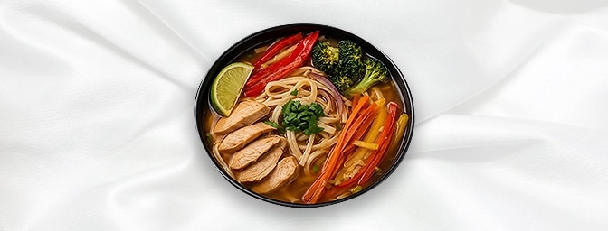 Chicken / Lamb Thukpa — A hearty Himalayan noodle soup made with meat or vegetables and mildly spiced broth, GB Canteen Ealin