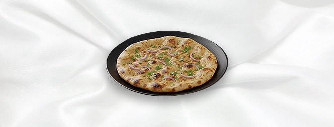 Kulcha — Soft, stuffed Indian bread, GB Canteen Ilford