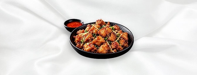Fried Spring Chicken — Cube of spring chicken marinated with ginger root and deep fried, a speciality for kids, GB Canteen Ha