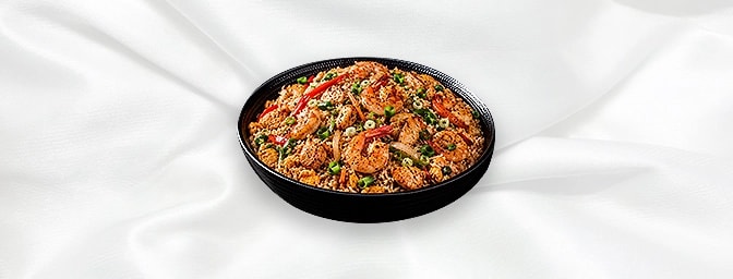 Kolkata Special Fried Rice — Includes Shrimps and Chicken, GB Canteen Harrow