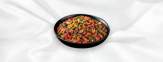 Mala Rice — Rice cooked with spicy and aromatic Mala seasoning, GB Canteen Harrow