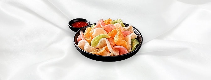 Thai Prawn Crackers — Crispy Thai-style prawn crackers, GB Canteen Harrow