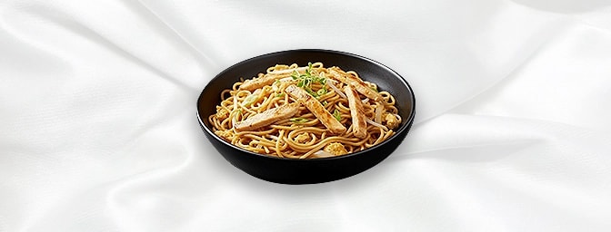Chow Mein — Stir-fried egg noodles with soya sauce, egg, beansprouts & onions, GB Canteen Swanley Thai