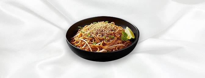 Pad Thai — Stir-fried rice noodles with bean sprouts, ground nuts & tamarind sauce, GB Canteen Swanley Thai