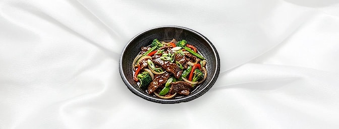 Beef with Oyster Sauce — Stir-fried beef with Oyster sauce and vegetables, GB Canteen Newington